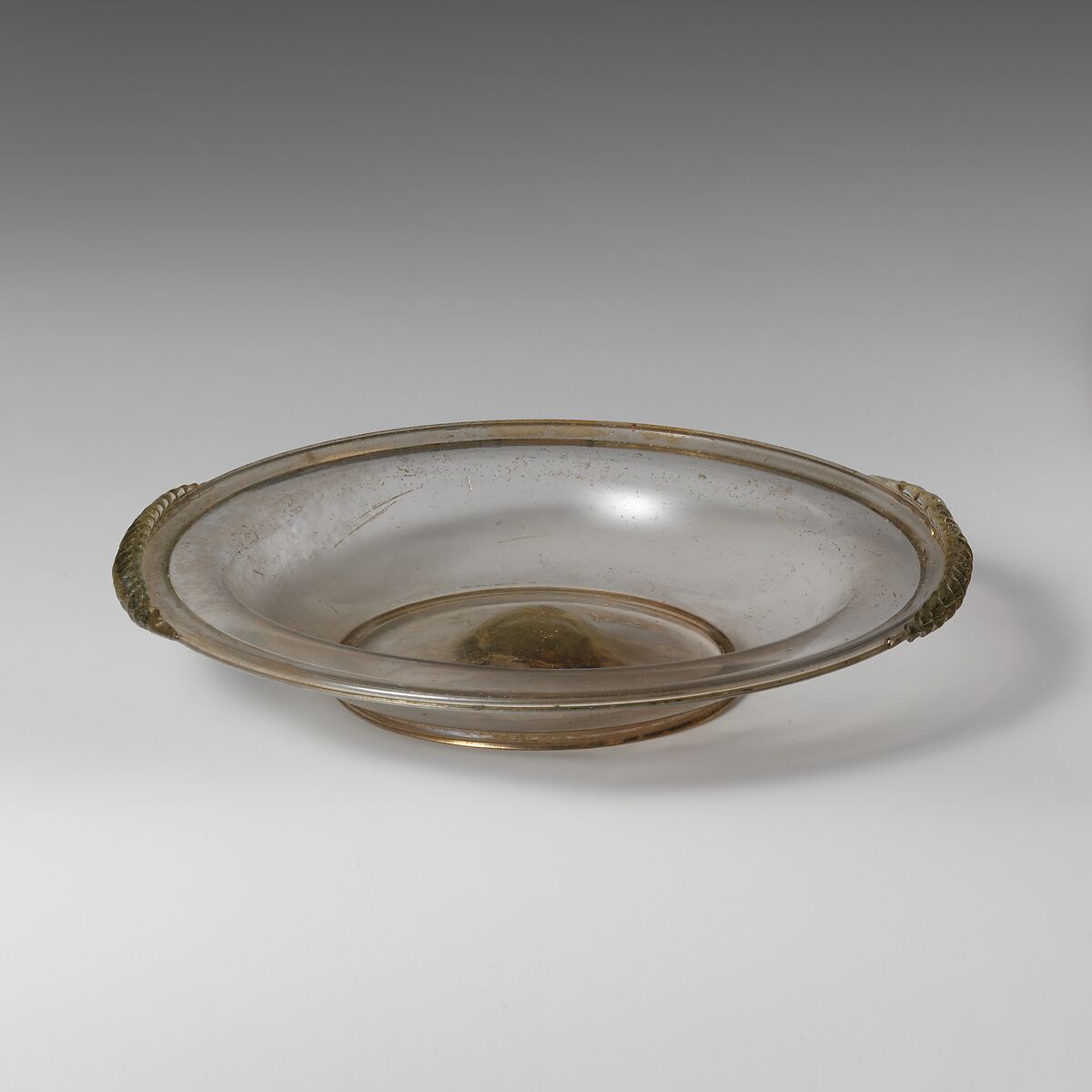 Glass dish, Glass, Roman