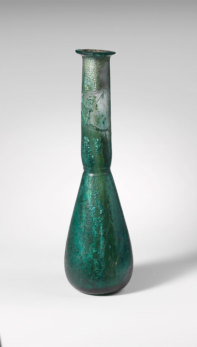 Glass perfume bottle, Glass, Roman 
