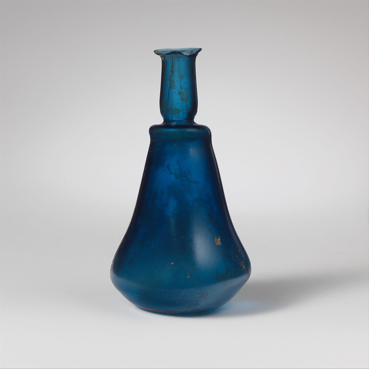 Glass carinated perfume bottle, Glass, Roman 