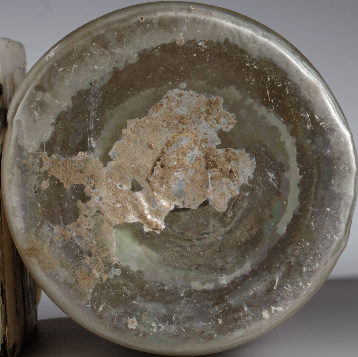 Glass Frontinus barrel jug, Glass, Roman