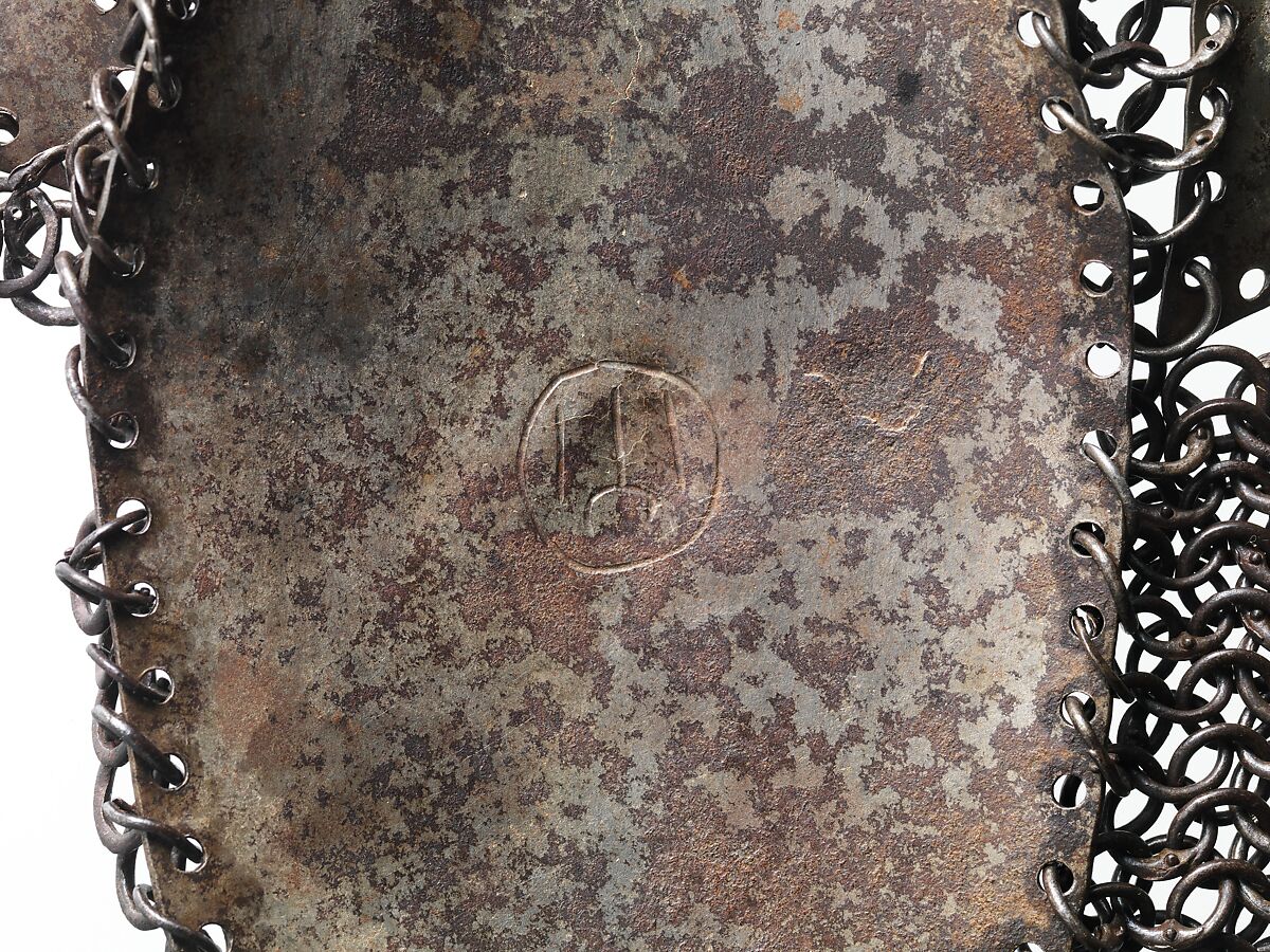 Left Leg Defense (Greave), Steel, iron, silver, gold, tin, leather, Turkish, Istanbul (?)
