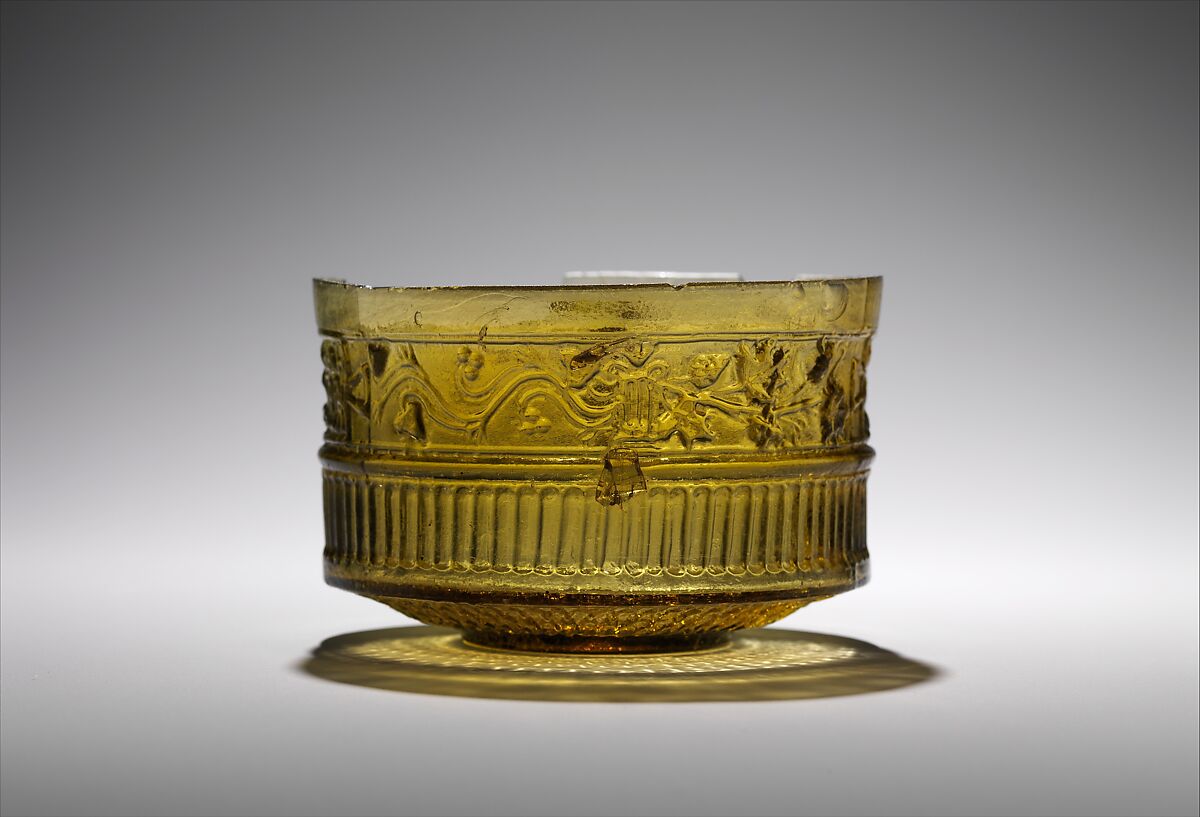 Glass cup, Glass, Roman