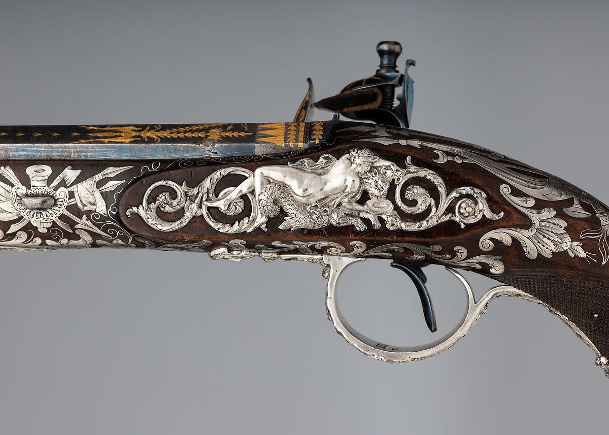 Pair of Flintlock Pistols, Samuel Brunn (British, London, recorded 1795–1820), Steel, wood (walnut, rosewood), silver, gold, British, London