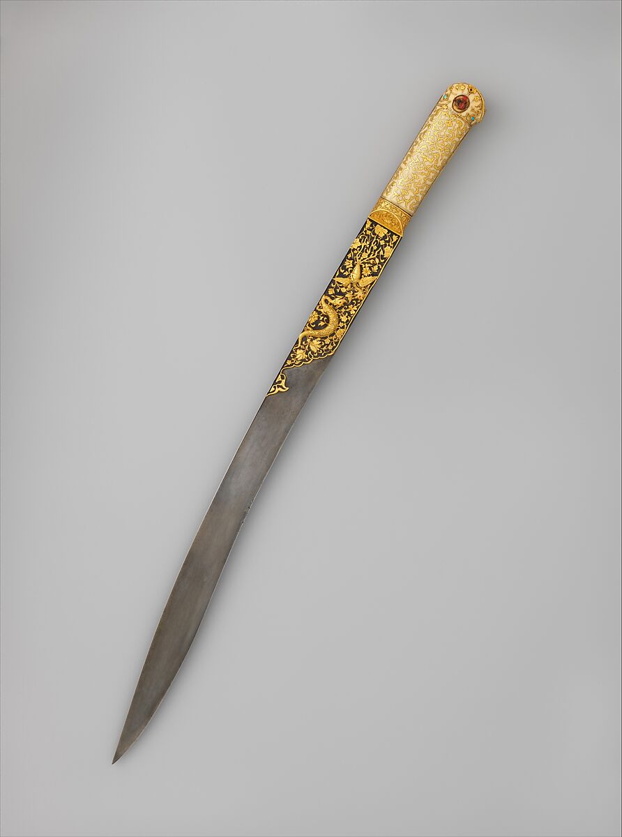 Workshop of Ahmed Tekelü  Short Sword (Yatagan) from the Court of