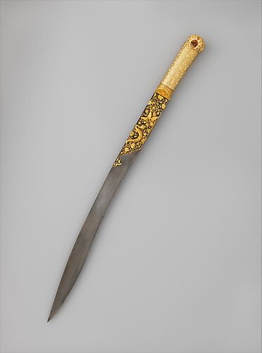 Gassan Mitsu[, ], lama per una spada (Katana), giapponese, tardo  15th-inizio 16th secolo, giapponese, acciaio, L. (90,8 cm); W. 1 1/2 in.  (3,8 cm); Peso 1 lb. 11 once (765,4 g), Spade Foto stock - Alamy