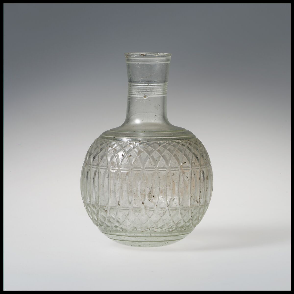 Glass globular bottle