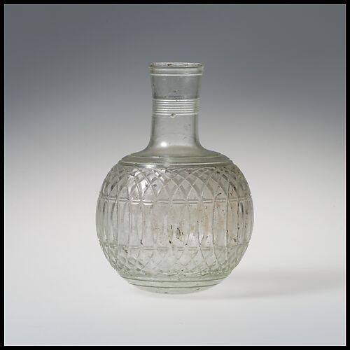 Glass globular bottle