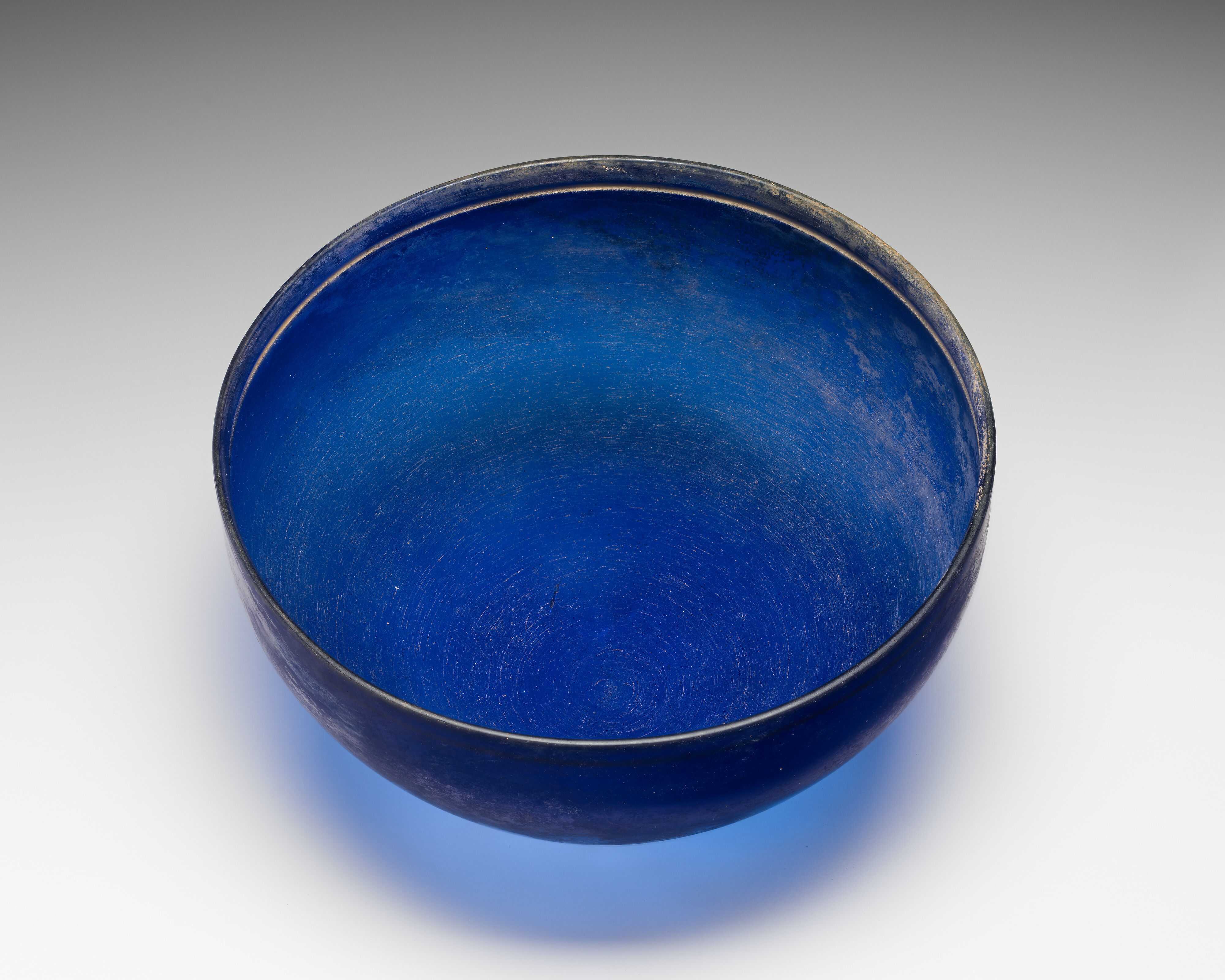 Glass hemispherical bowl - Greek - Hellenistic - The Metropolitan 