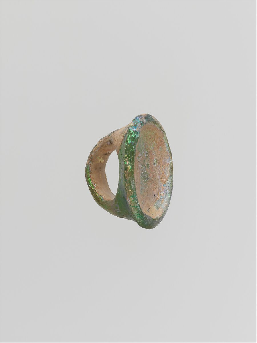 Glass finger ring, Glass, Greek, Eastern Mediterranean 