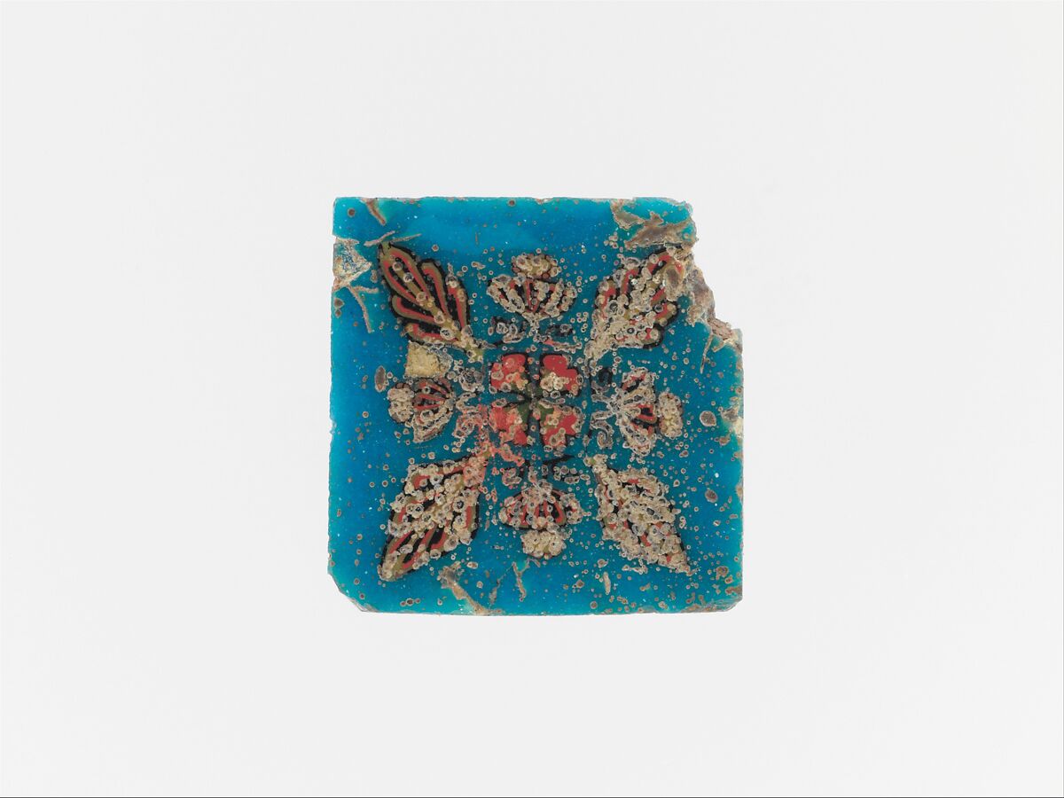 Glass mosaic inlay, Glass, Egyptian, Roman 