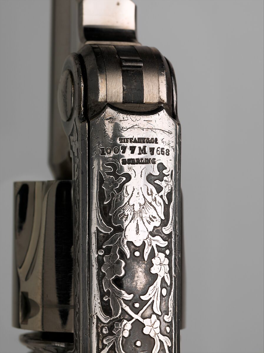 Smith and Wesson .32 Caliber Single-Action Revolver, serial no. 17156, Smith &amp; Wesson (American, established 1852), Steel, silver, copper-platinum-iron alloy, nickel, American, Springfield, Massachusetts and New York