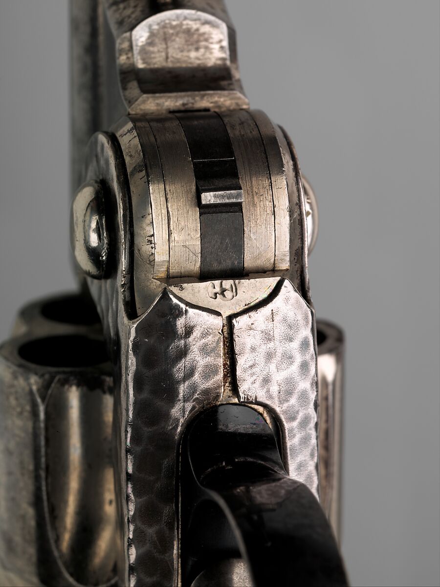 Smith and Wesson .38 Caliber Double-Action Revolver, serial no. 70002, Smith &amp; Wesson (American, established 1852), Steel, nickel, silver, American, Springfield, Massachusetts and New York