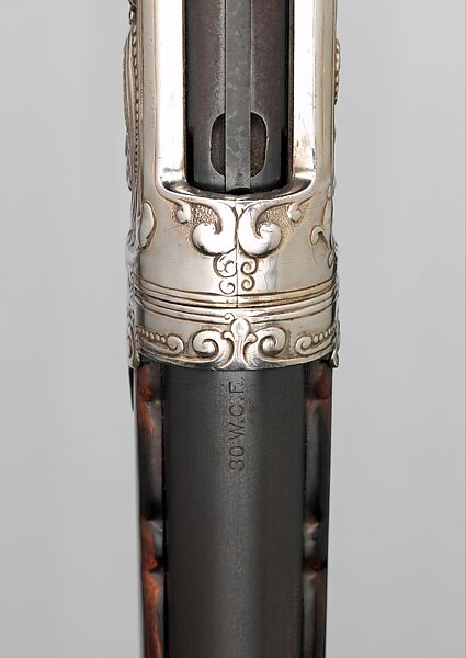 Winchester Model 1894 Takedown Lever Action Rifle, Winchester Repeating Arms Company (American, New Haven, Connecticut, founded 1866), Steel, wood (Makassar ebony), silver, American, New Haven, Connecticut and New York