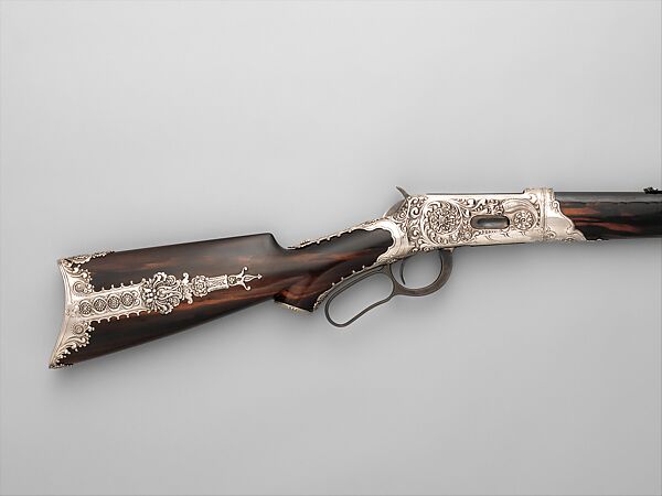 Winchester Model 1894 Takedown Lever Action Rifle, Winchester Repeating Arms Company (American, New Haven, Connecticut, founded 1866), Steel, wood (Makassar ebony), silver, American, New Haven, Connecticut and New York