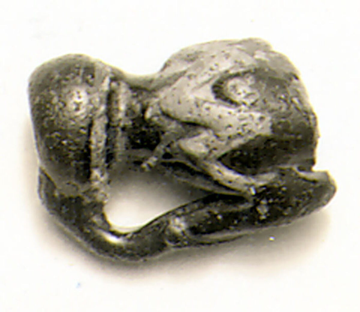 Glass pendant in the form of a jug, Glass, Roman
