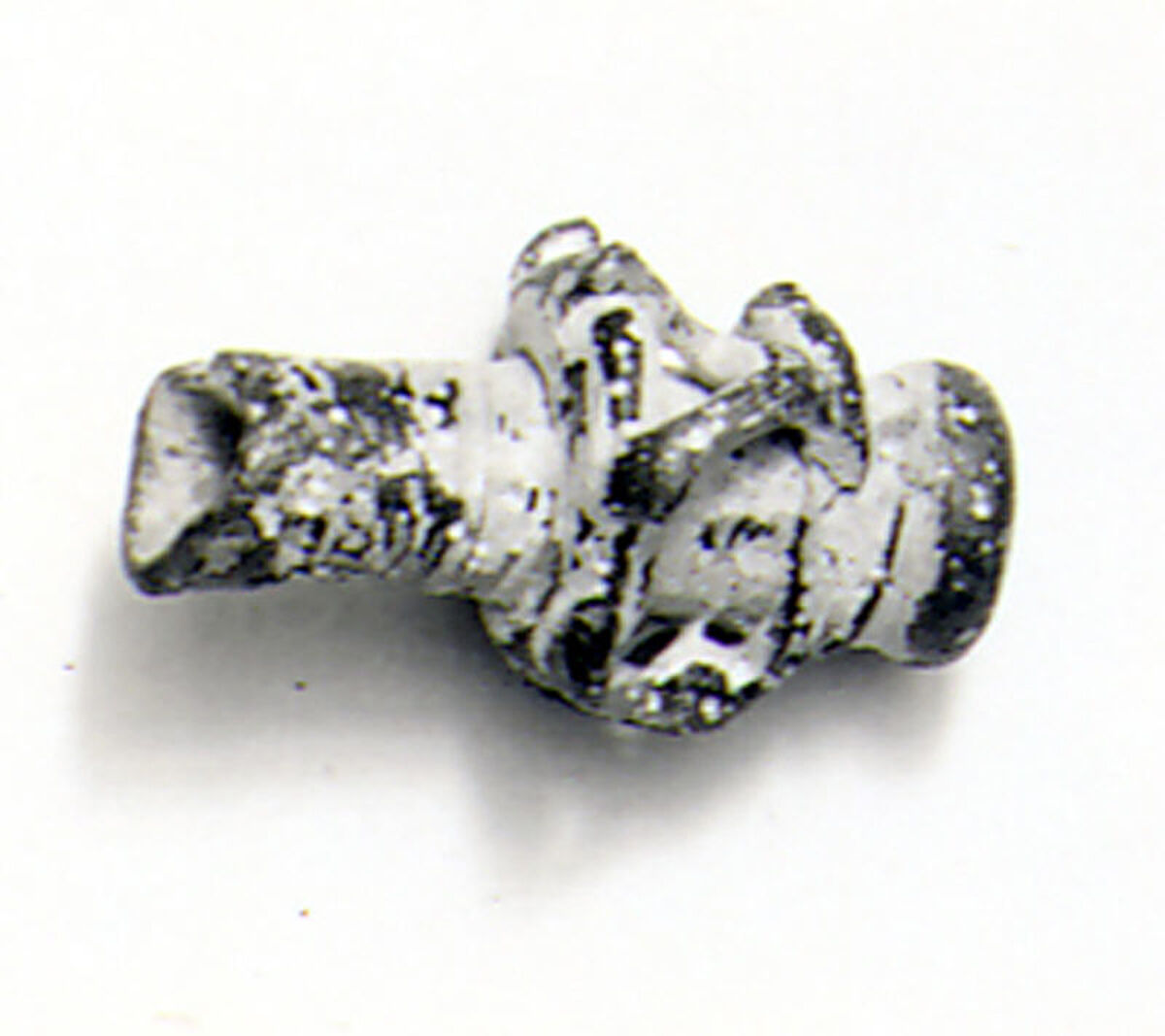 Glass pendant in the form of a vase, Glass, Roman