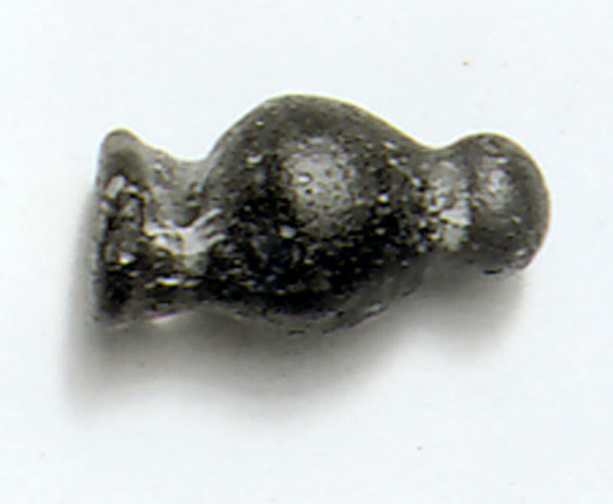 Glass pendant in the form of an amphora, Glass, Phoenician?