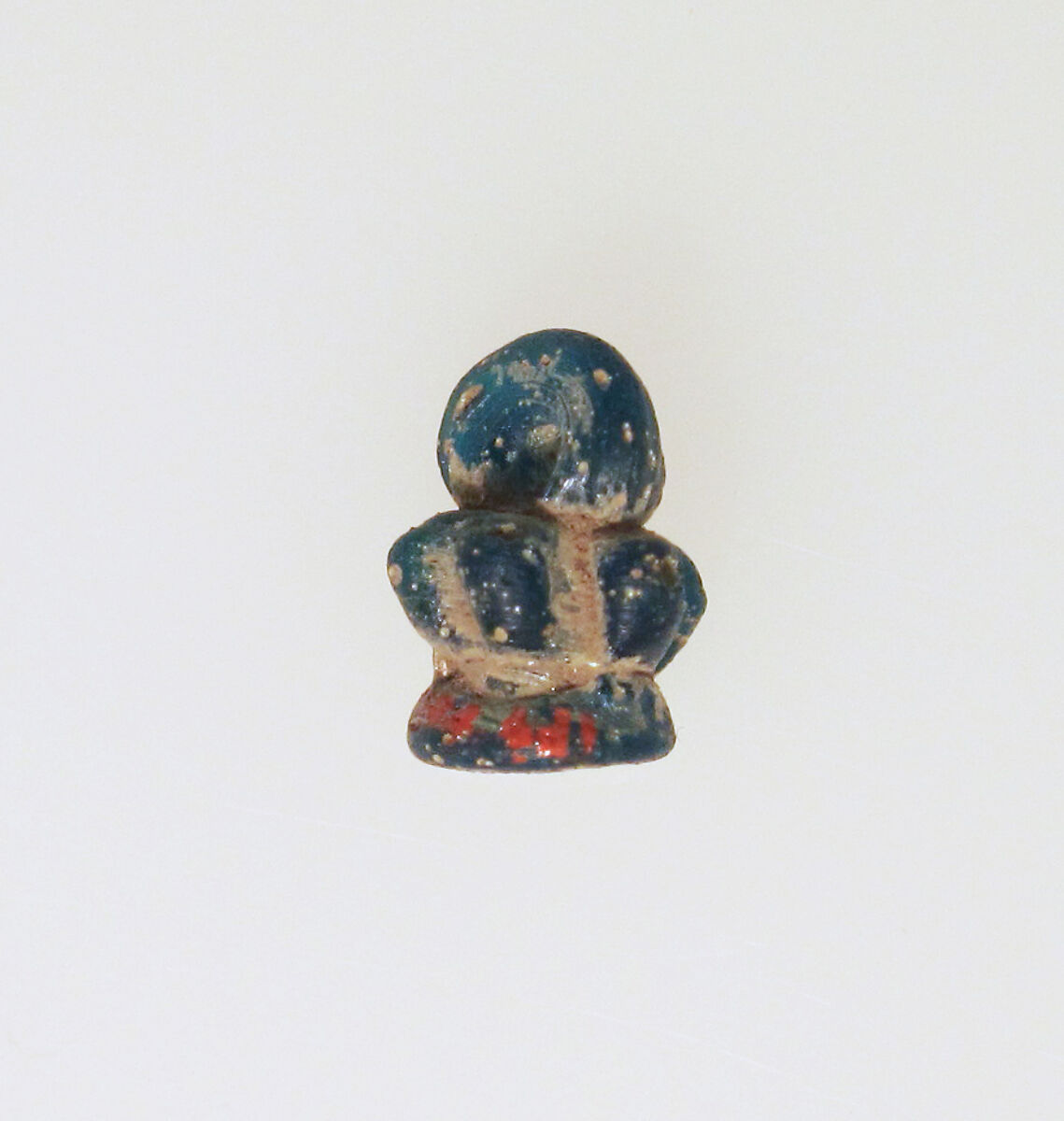 Glass pendant in the form of a jar, Glass, Roman 