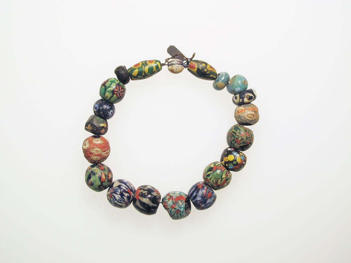 Millefiori beads, 20, Glass, Roman 