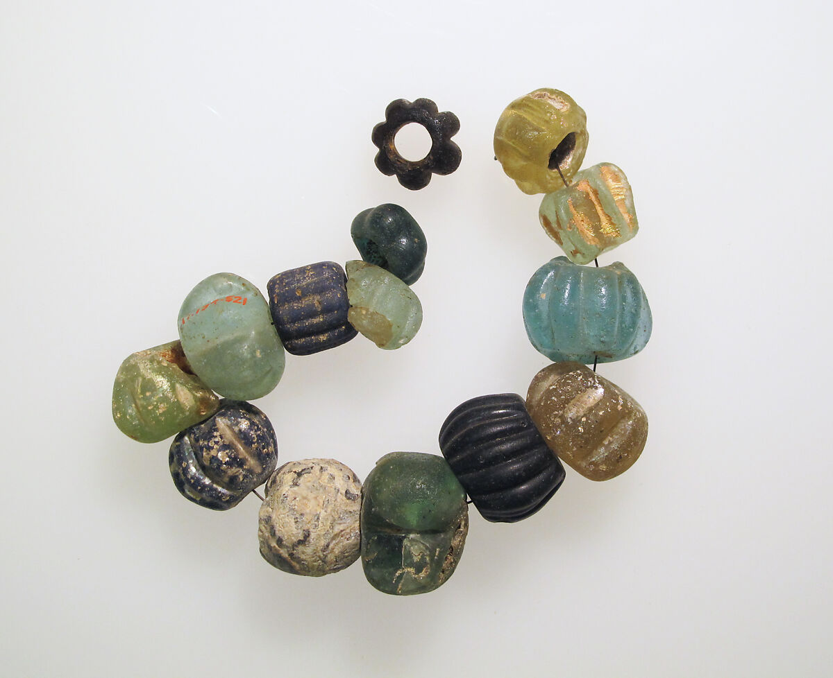 Beads, 14, Glass, Roman 