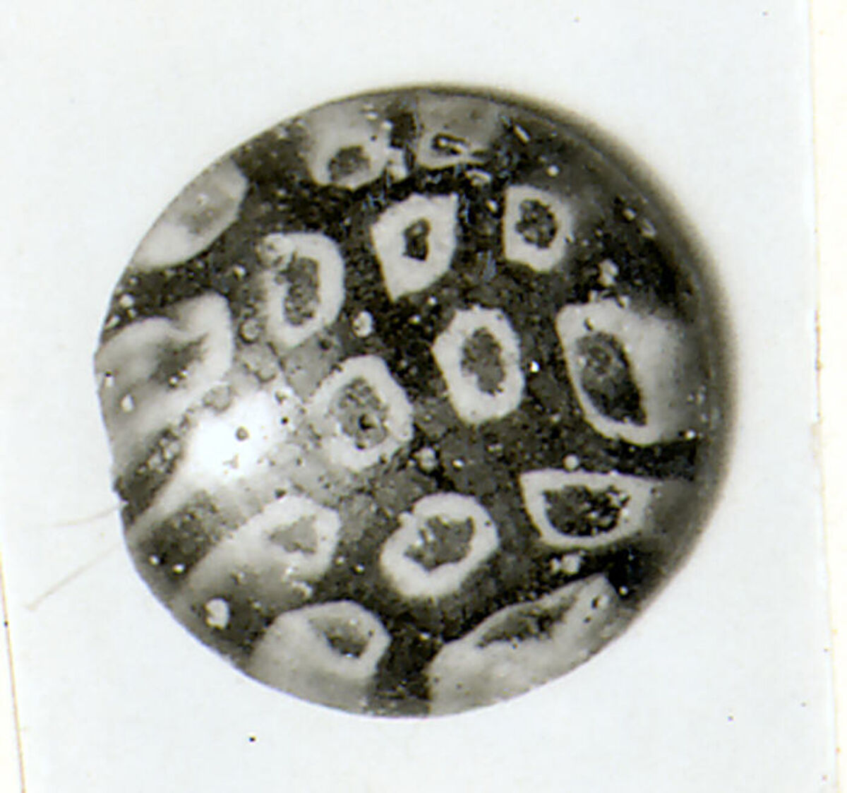Glass mosaic counter or inlay, Glass, Roman