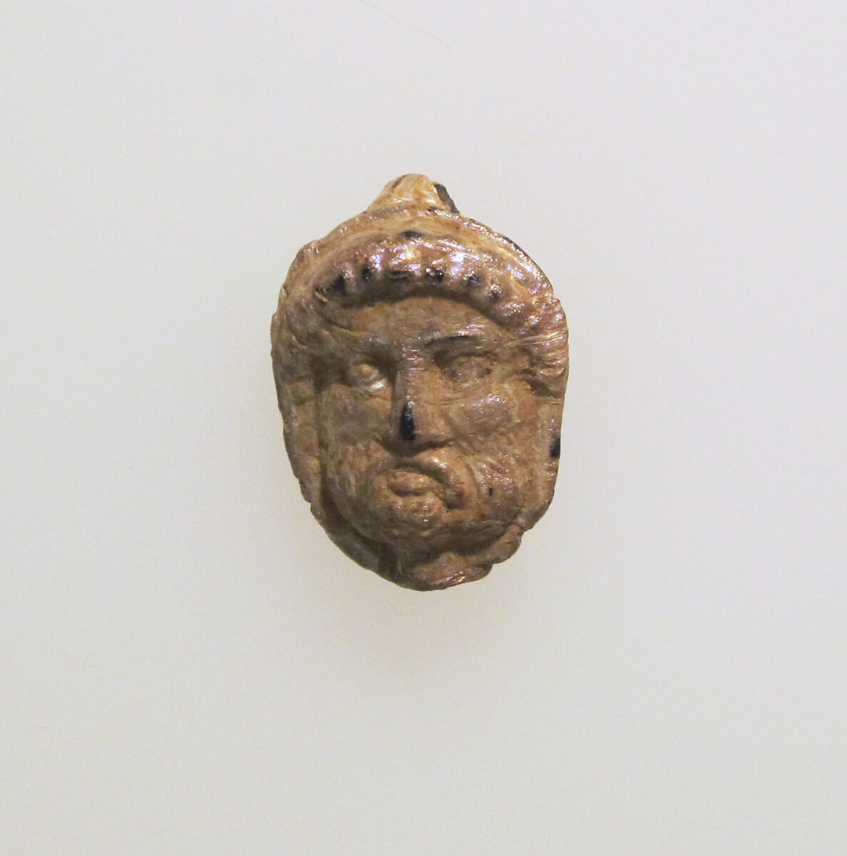 Glass double-headed pendant, Glass, Punic 