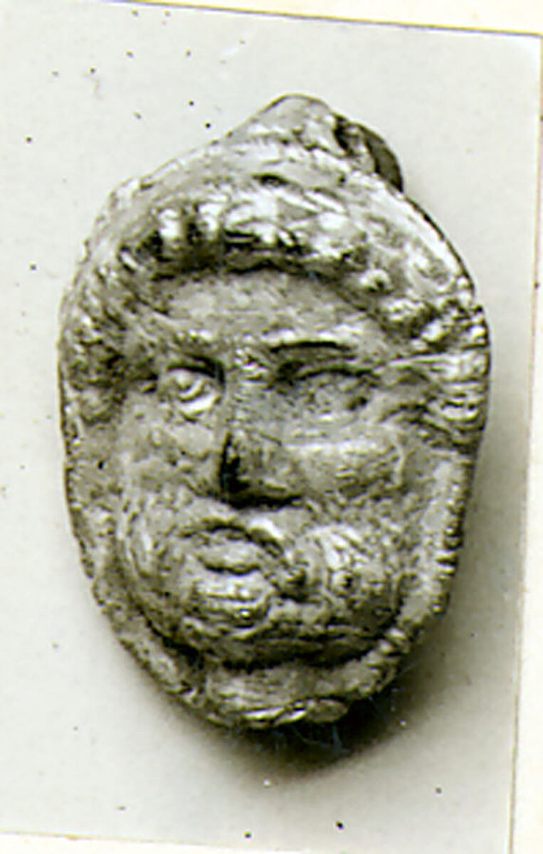 Glass double-headed pendant, Glass, Punic