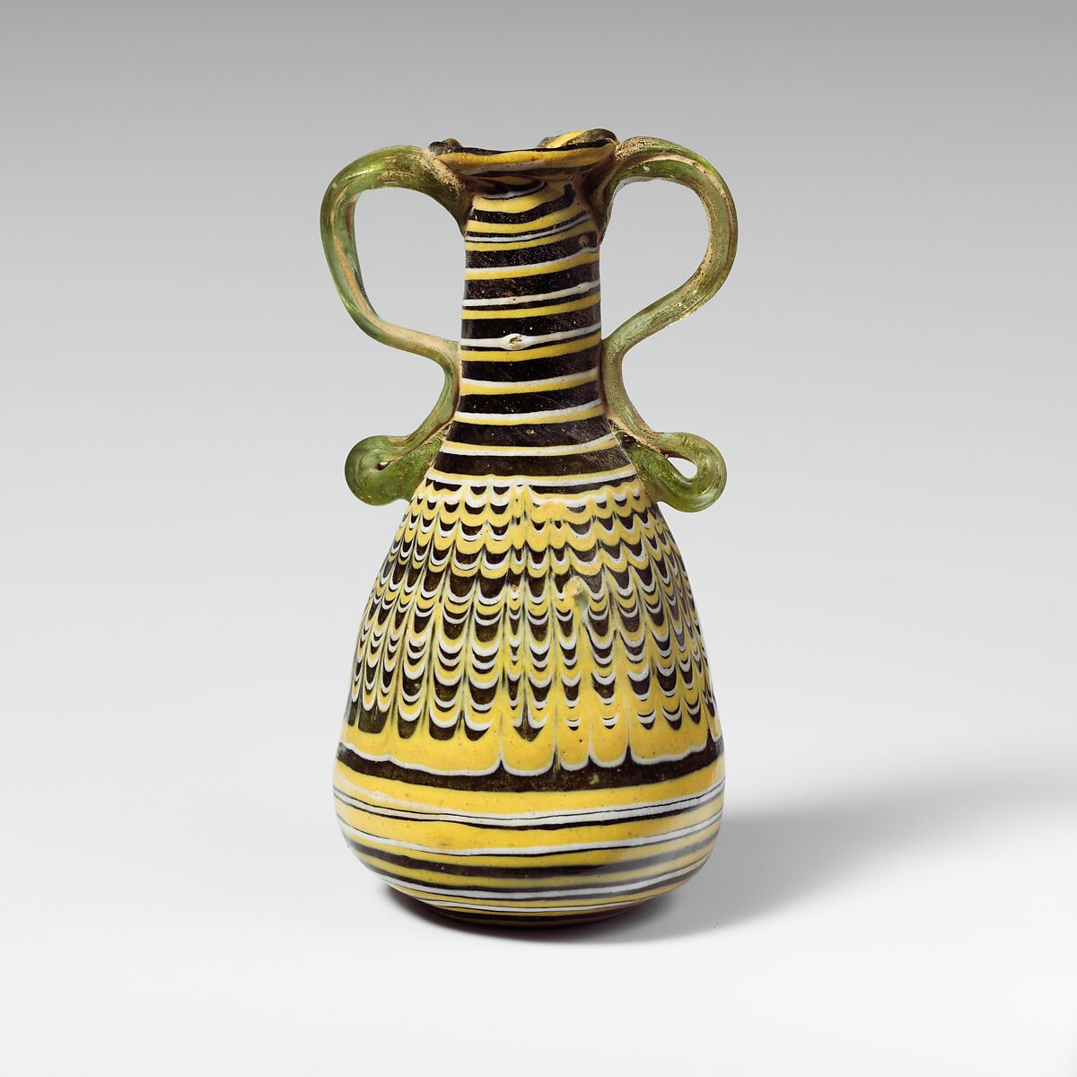 Glass amphoriskos (perfume bottle), Glass, Greek 