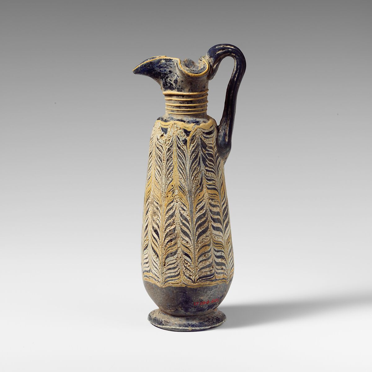 Glass oinochoe (perfume jug), Glass, Eastern Mediterranean or South Italian 