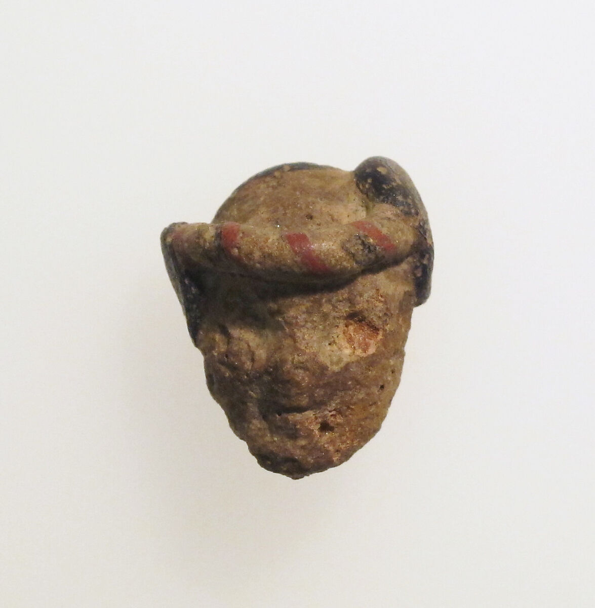 Glass head pendant, Glass, Phoenician or Carthaginian 