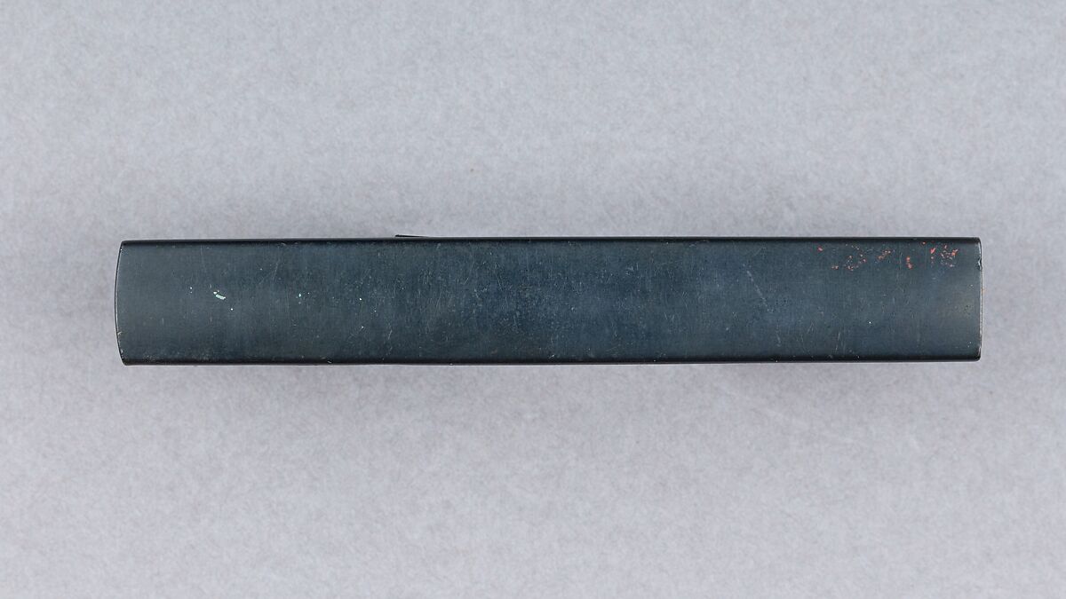 Knife Handle (Kozuka), Copper-gold alloy (shakudō), gold, Japanese