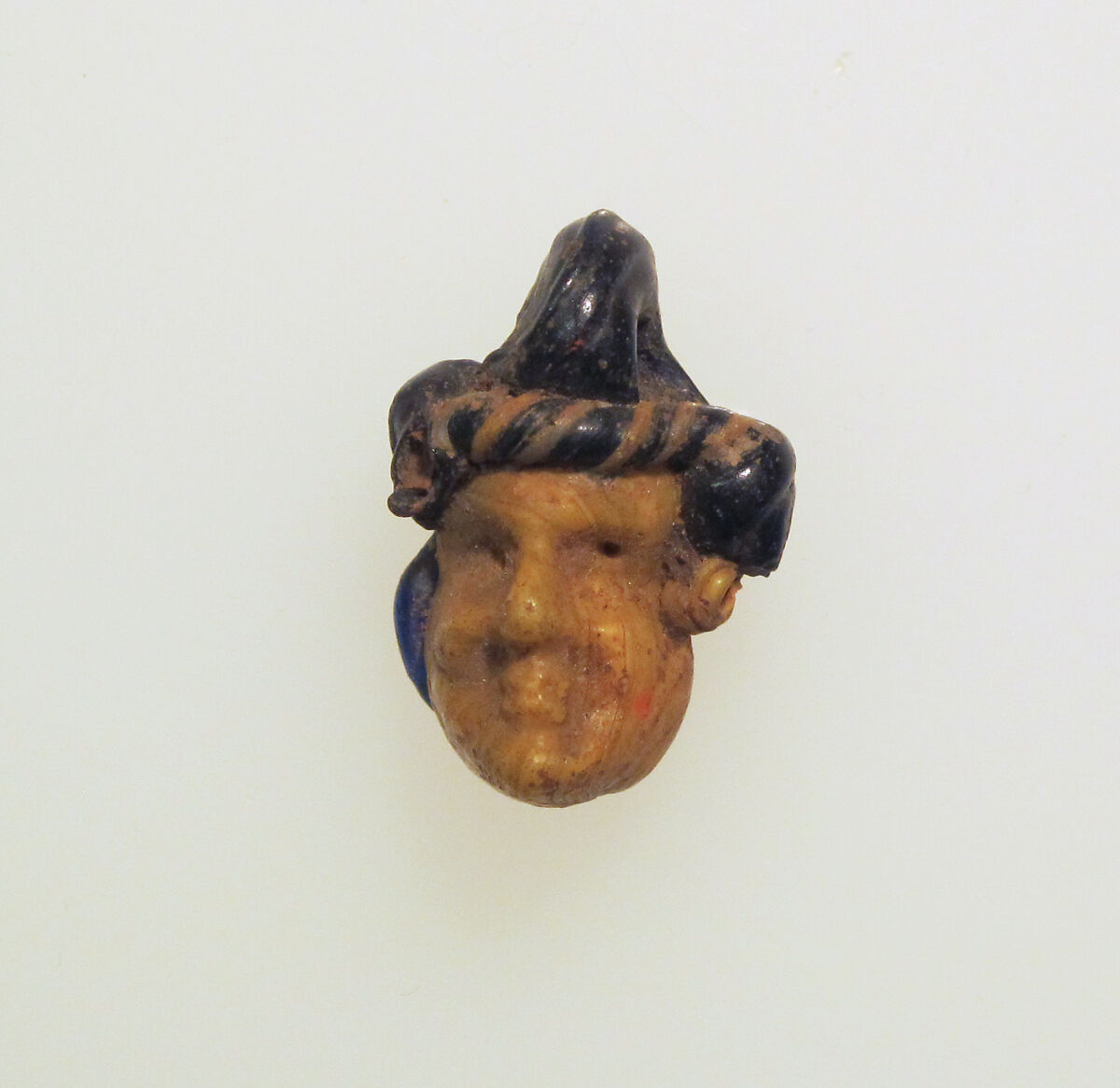 Glass head pendant, Glass, Carthaginian or Eastern Mediterranean 