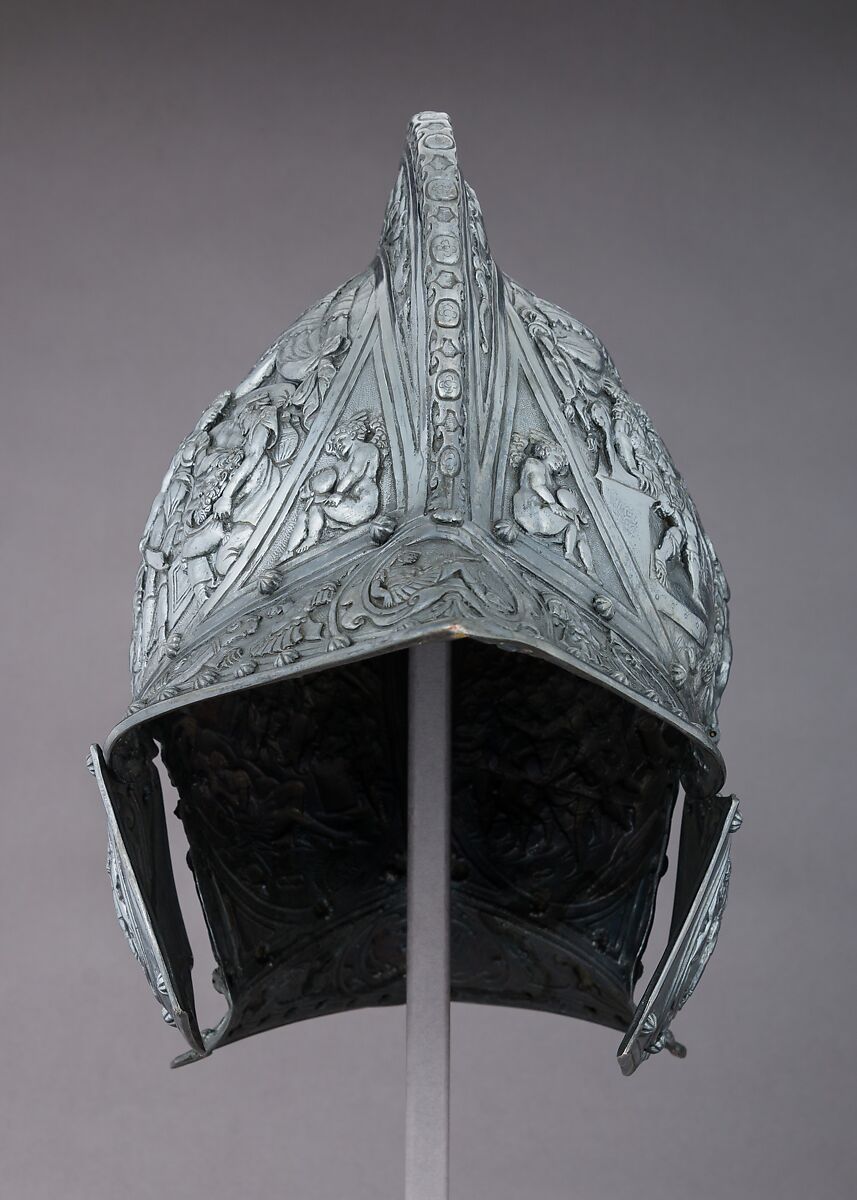Electrotype Reproduction of a 16th Century Italian Helmet, Copper, silver, British, Birmingham