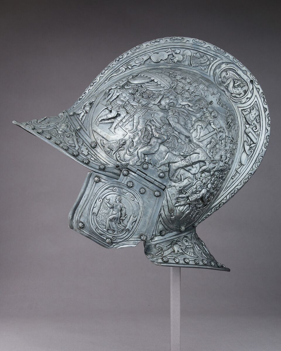 Electrotype Reproduction of a 16th Century Italian Helmet, Copper, silver, British, Birmingham