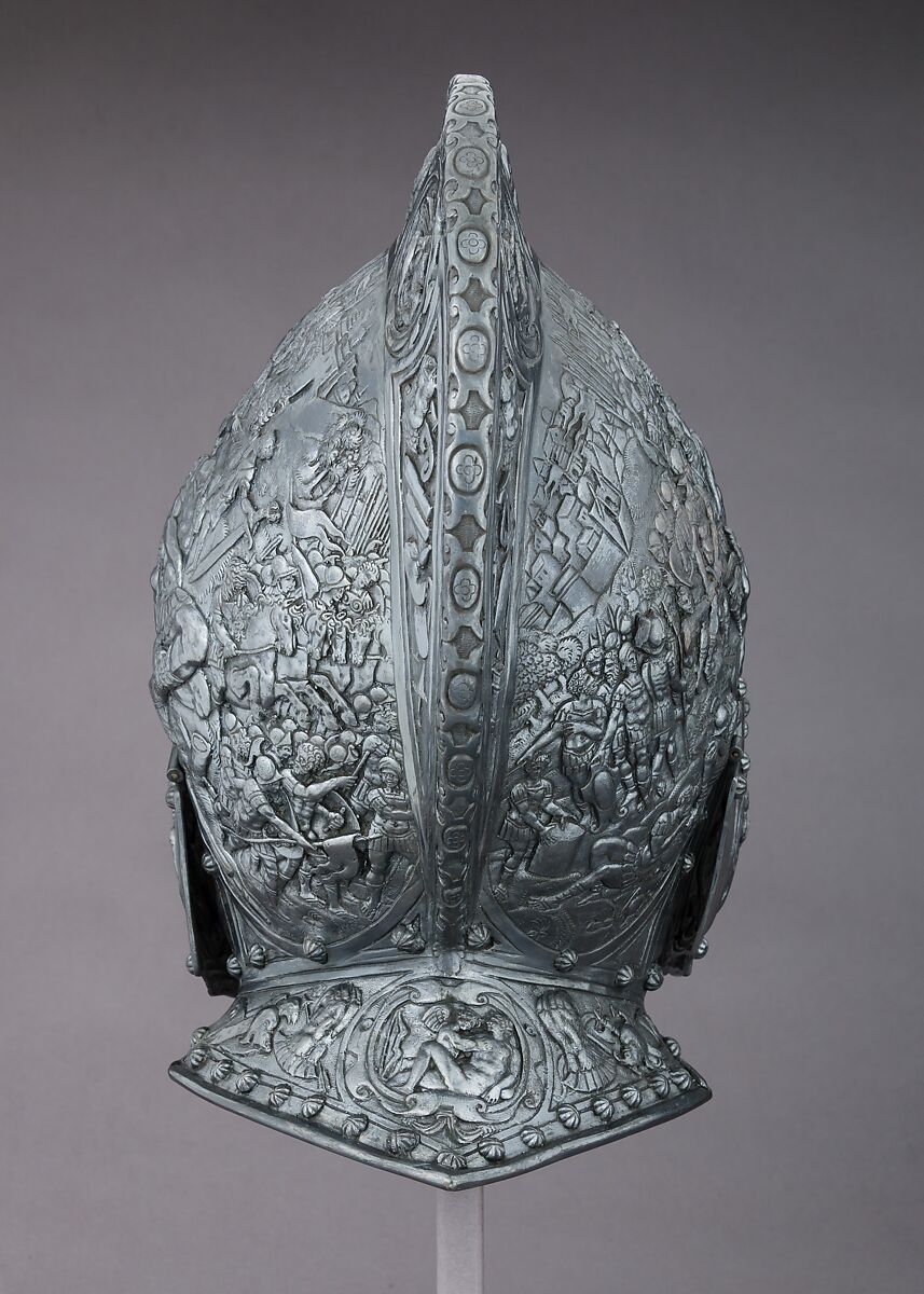 Electrotype Reproduction of a 16th Century Italian Helmet, Copper, silver, British, Birmingham