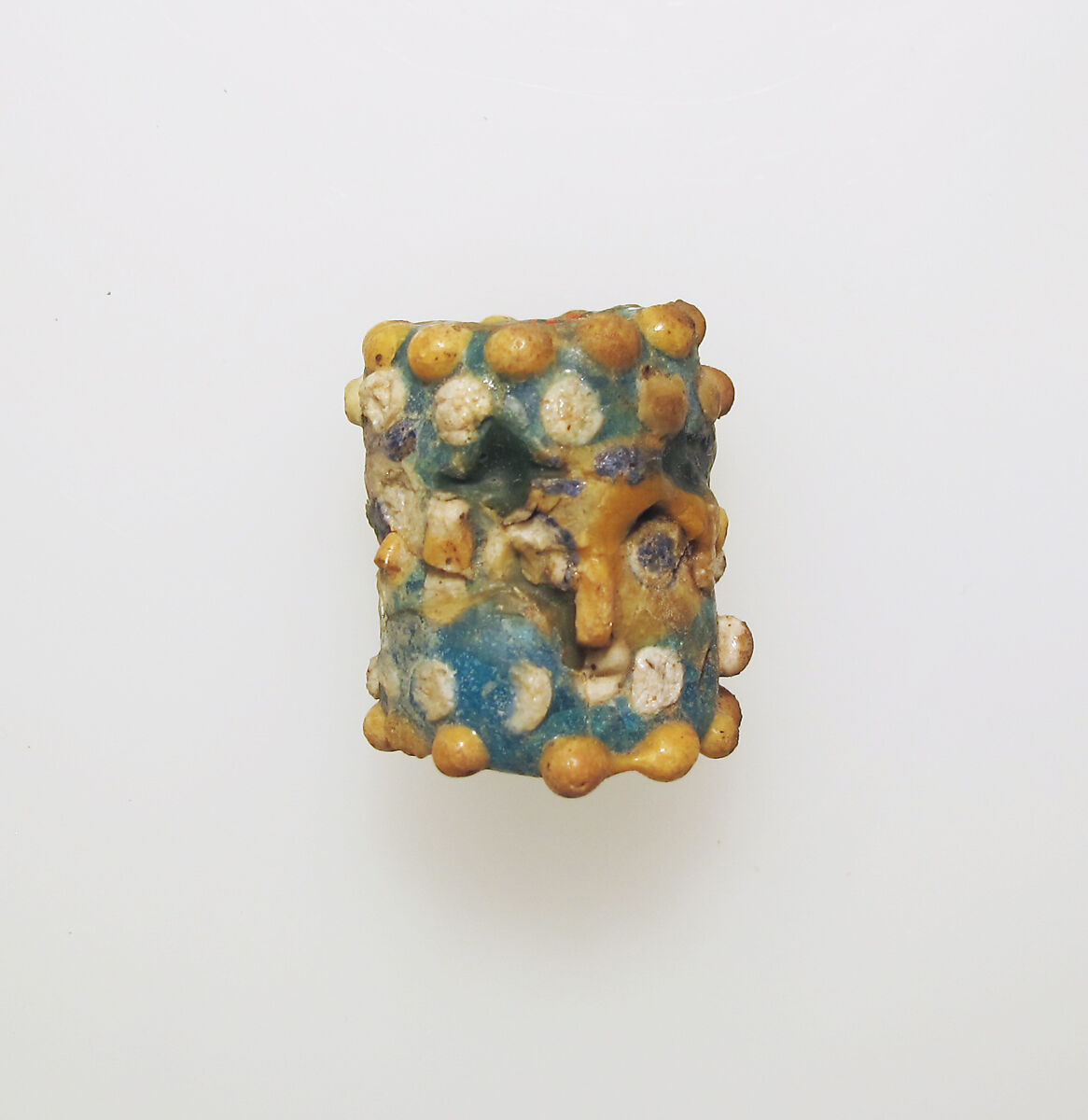 Glass face bead, Glass, Phoenician or Carthaginian 