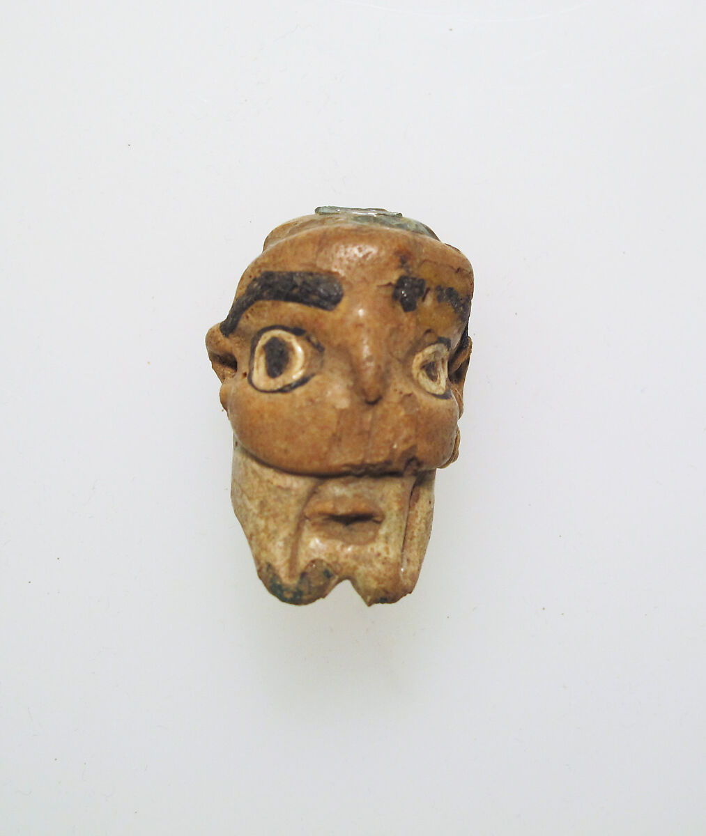 Glass head pendant, Glass, Phoenician 
