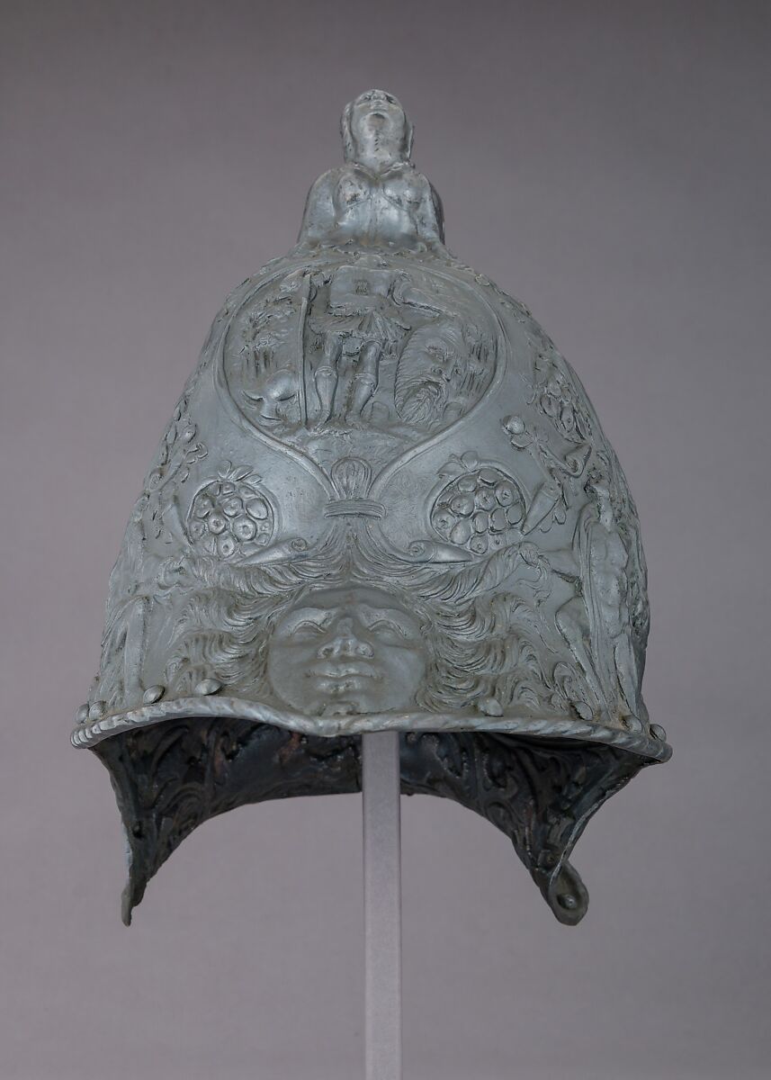 Electrotype Reproduction of a 16th Century Italian Helmet, Probably copper alloy, British