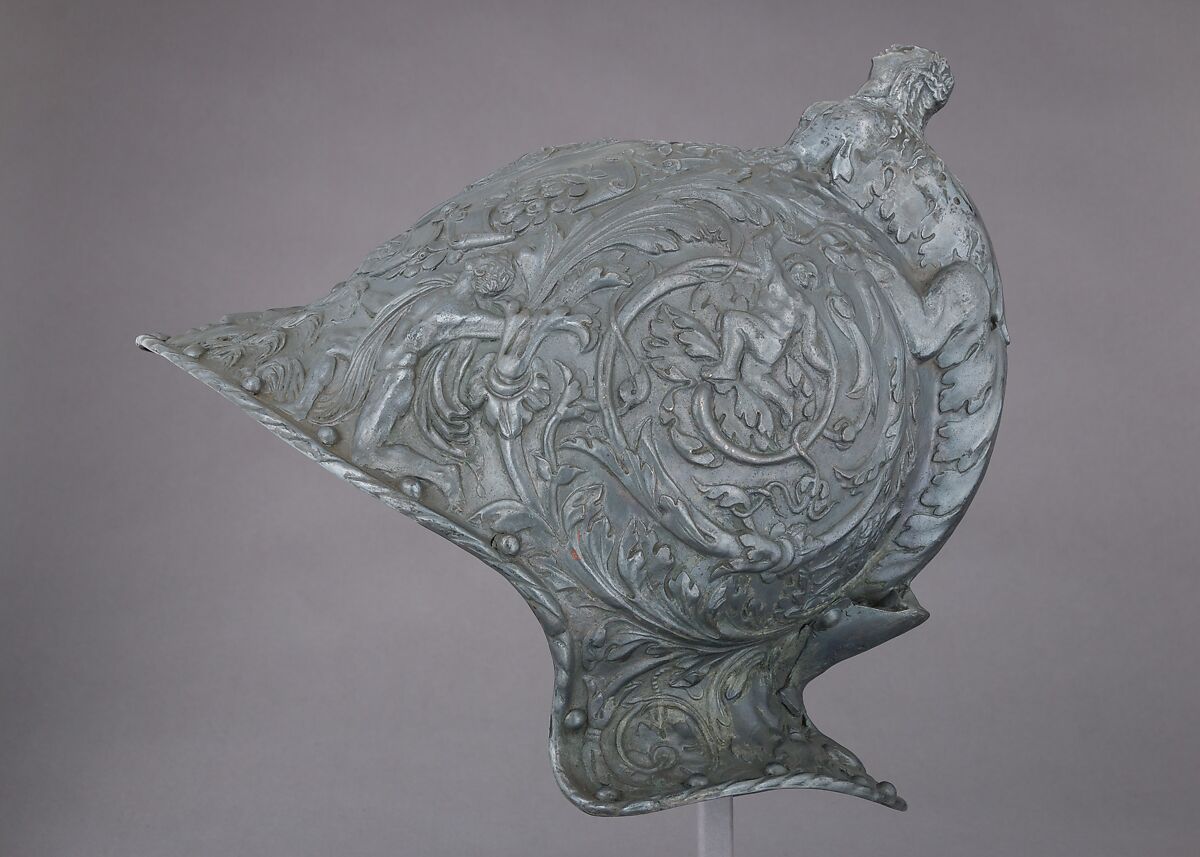 Electrotype Reproduction of a 16th Century Italian Helmet, Probably copper alloy, British