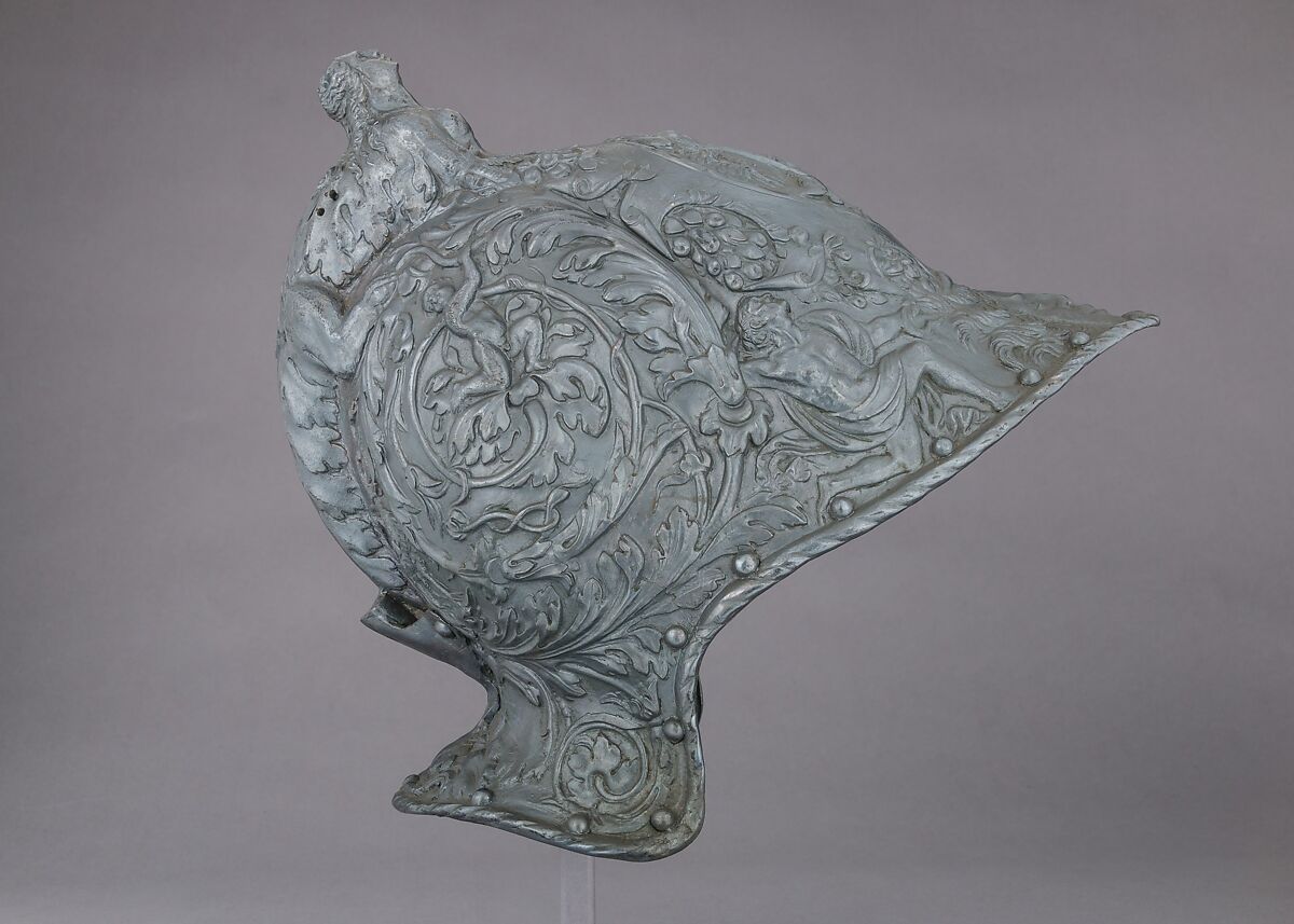 Electrotype Reproduction of a 16th Century Italian Helmet, Probably copper alloy, British