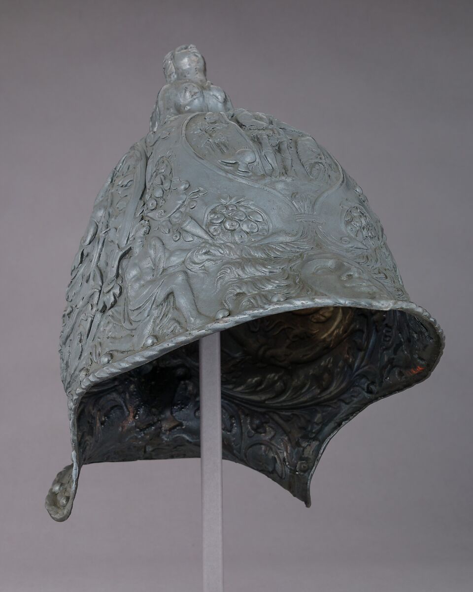 Electrotype Reproduction of a 16th Century Italian Helmet, Probably copper alloy, British 