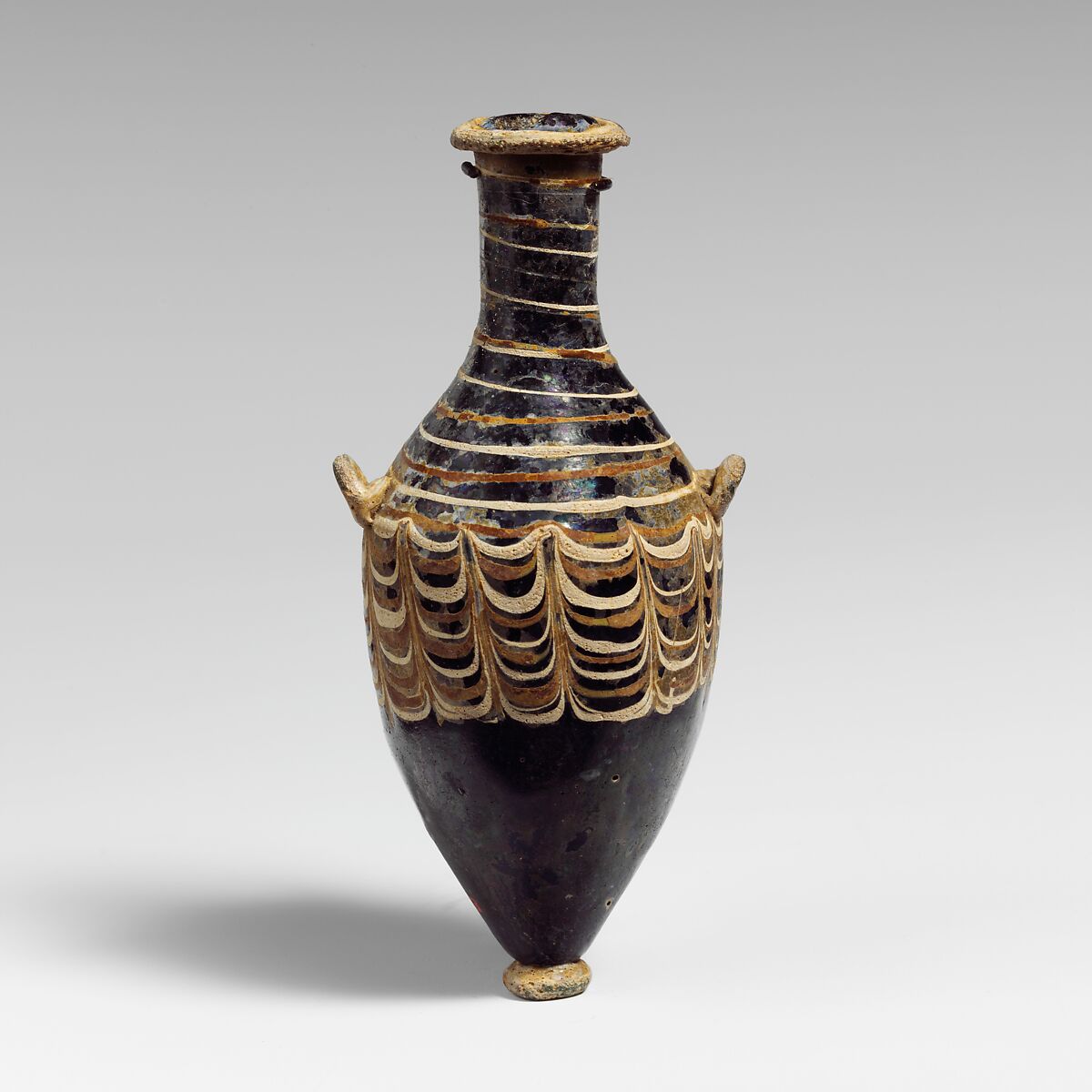 Glass unguentarium (perfume bottle), Glass, Greek, Eastern Mediterranean, possibly Alexandrian 