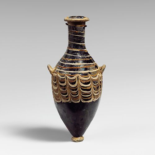 Glass unguentarium (perfume bottle)