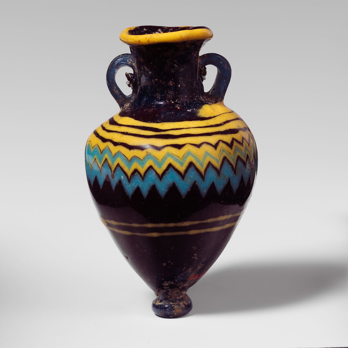 Glass amphoriskos (perfume bottle), Glass, Greek, Eastern Mediterranean 