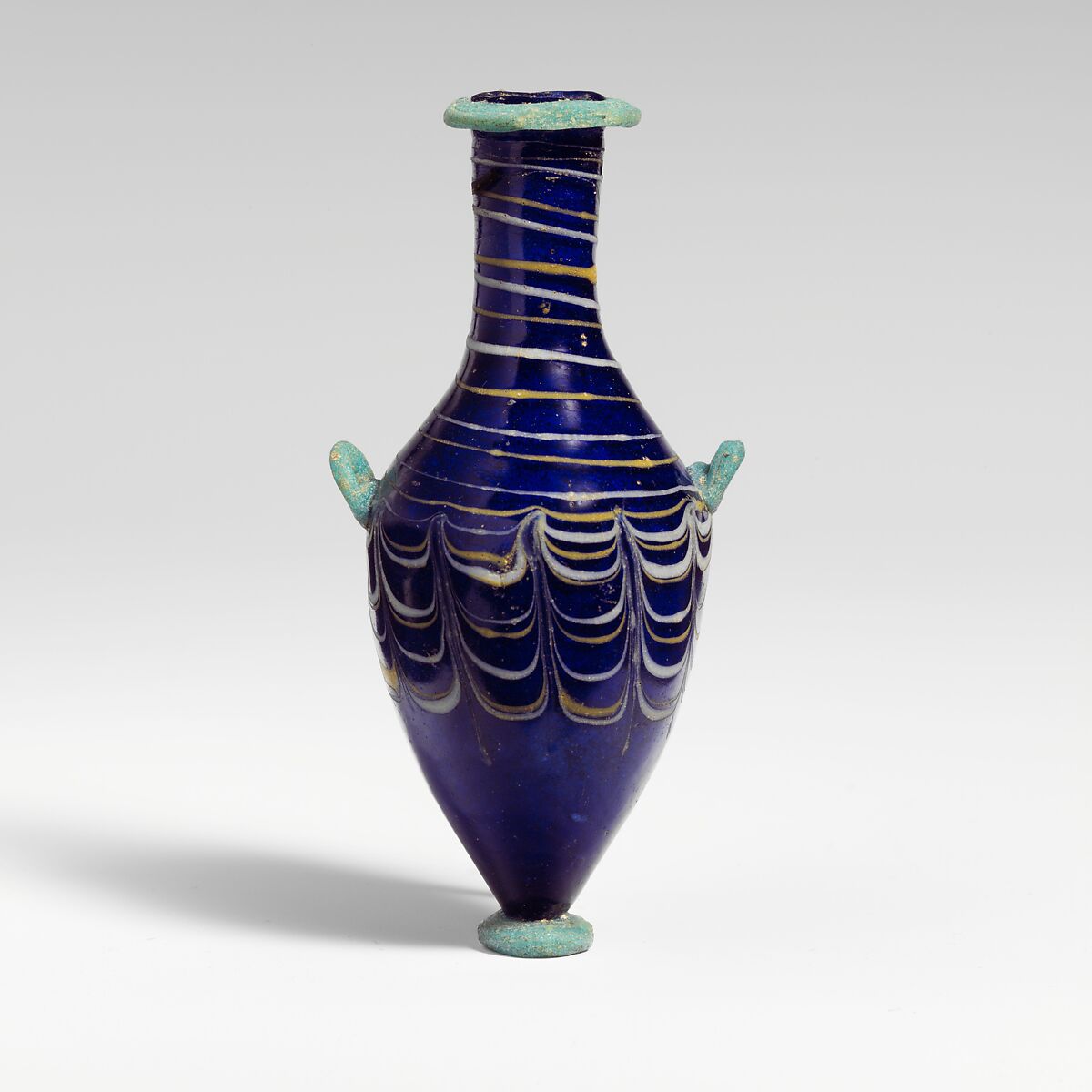 Glass unguentarium (perfume bottle), Glass, Greek, Eastern Mediterranean, possibly Alexandrian 