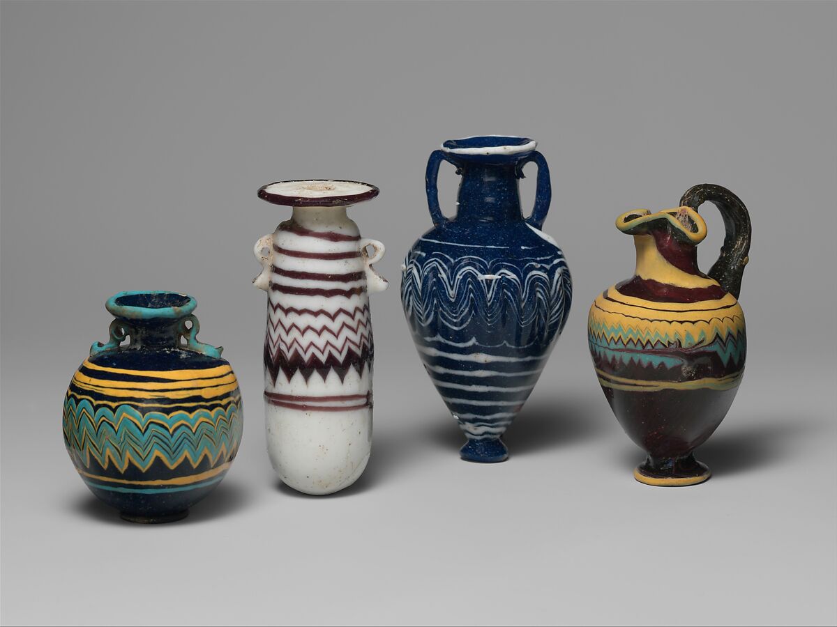 Glass aryballos (perfume bottle), Glass, Greek, Eastern Mediterranean