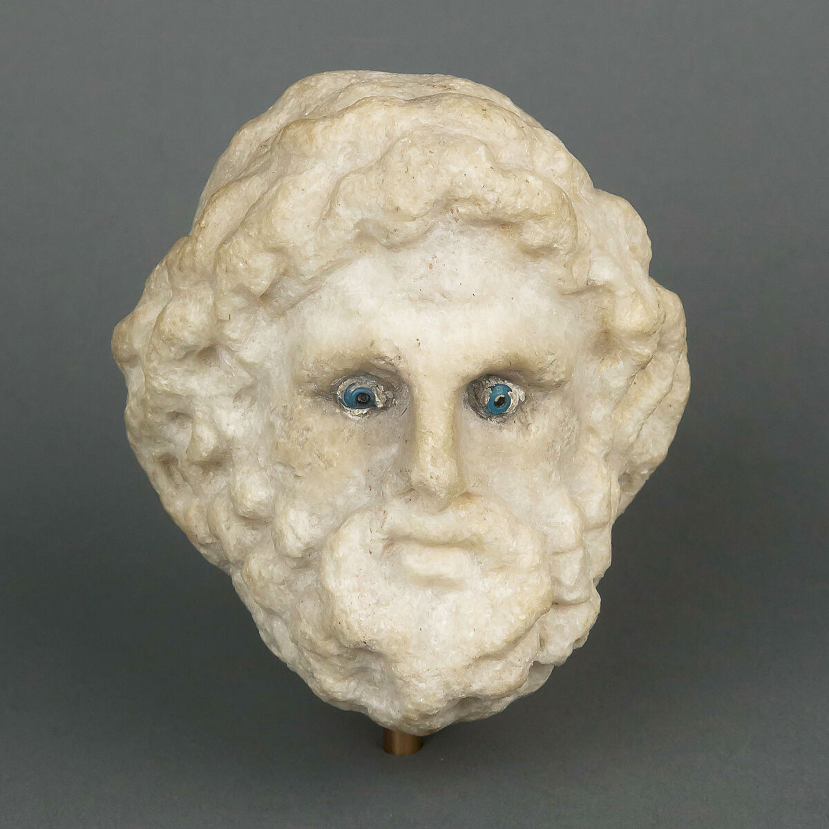 Head of a marble statuette of Asklepios | Roman | Hellenistic | The ...