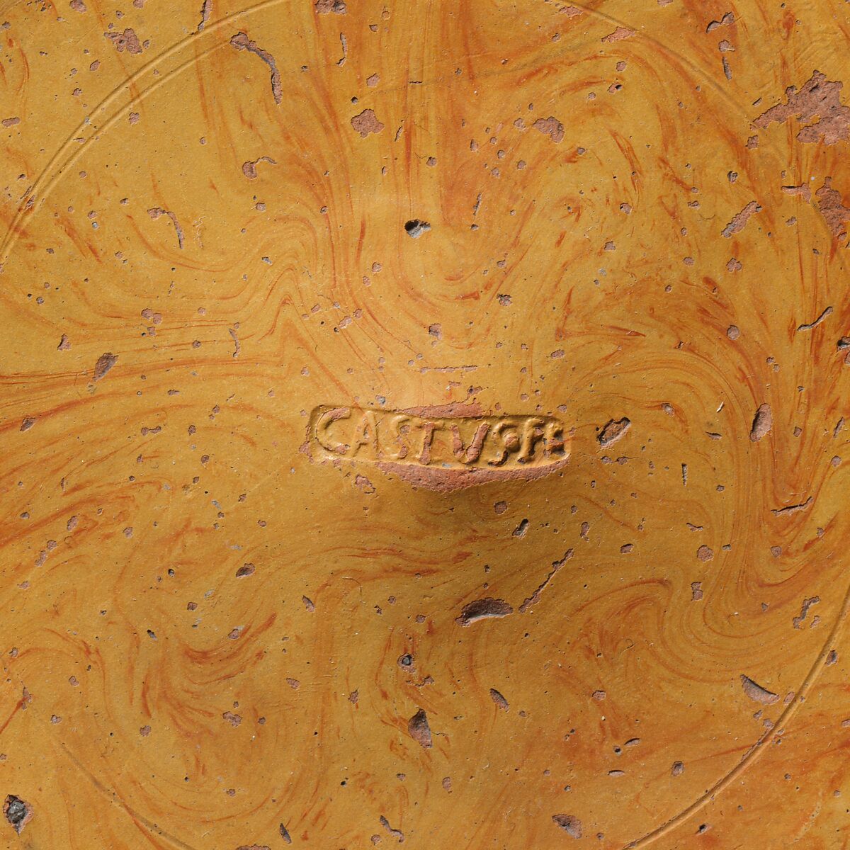 Terracotta marbled slip ware bowl, Terracotta, Roman