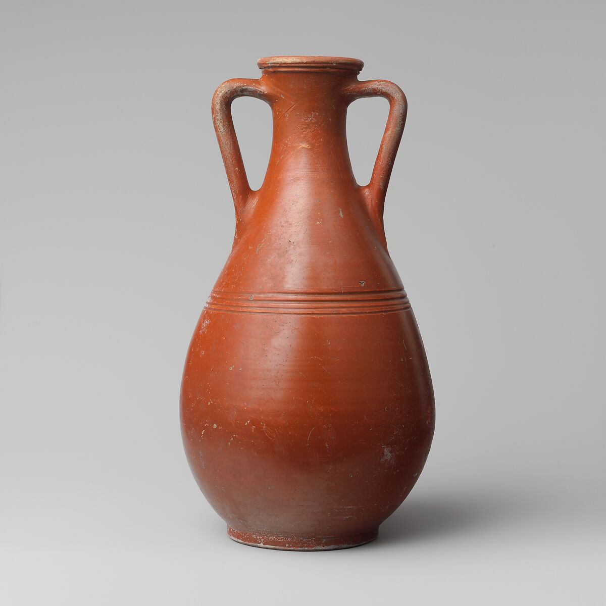 Terracotta amphora (jar), Terracotta, Roman 