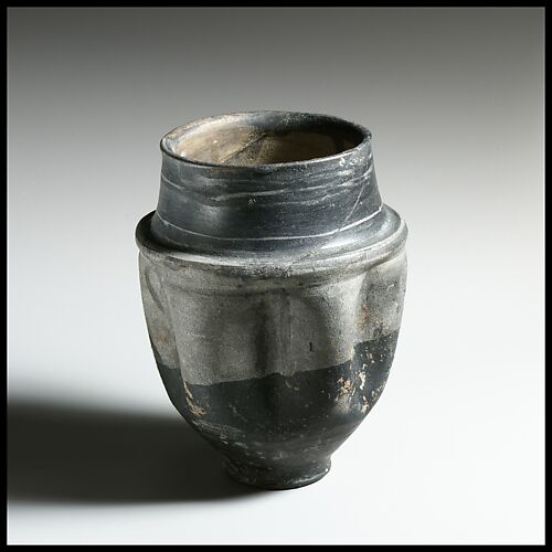 Terracotta indented beaker